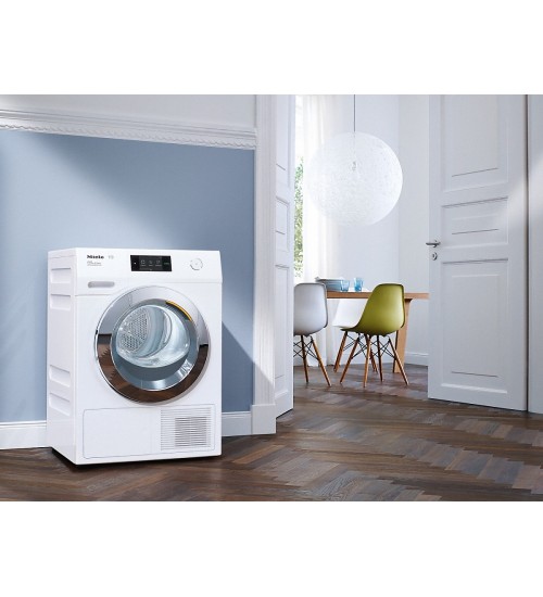 Miele 美诺滚筒式热泵干衣机TCR870 WP 家居互联 蒸汽护理9kg